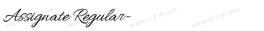Assignate Regular字体转换